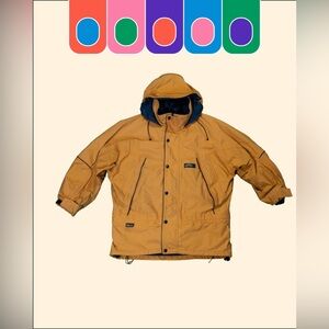 Men's Hooded Jacket in Mustard Yellow Gore-Tex